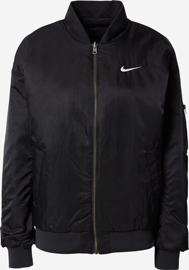 Nike Sportswear Chaqueta de entretiempo en negro / blanco, Vista del producto