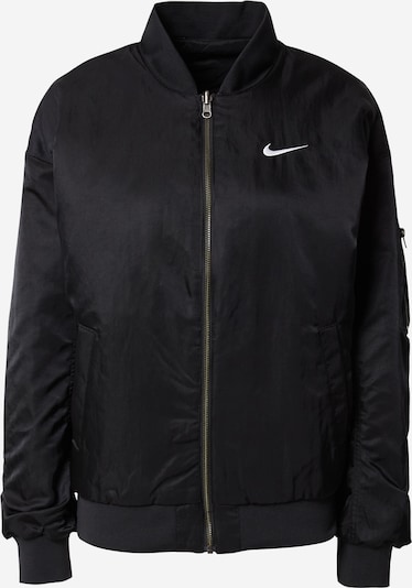 Nike Sportswear Φθινοπωρινό και ανοιξιάτικο μπουφάν σε μαύρο / λευκό, Άποψη προϊόντος