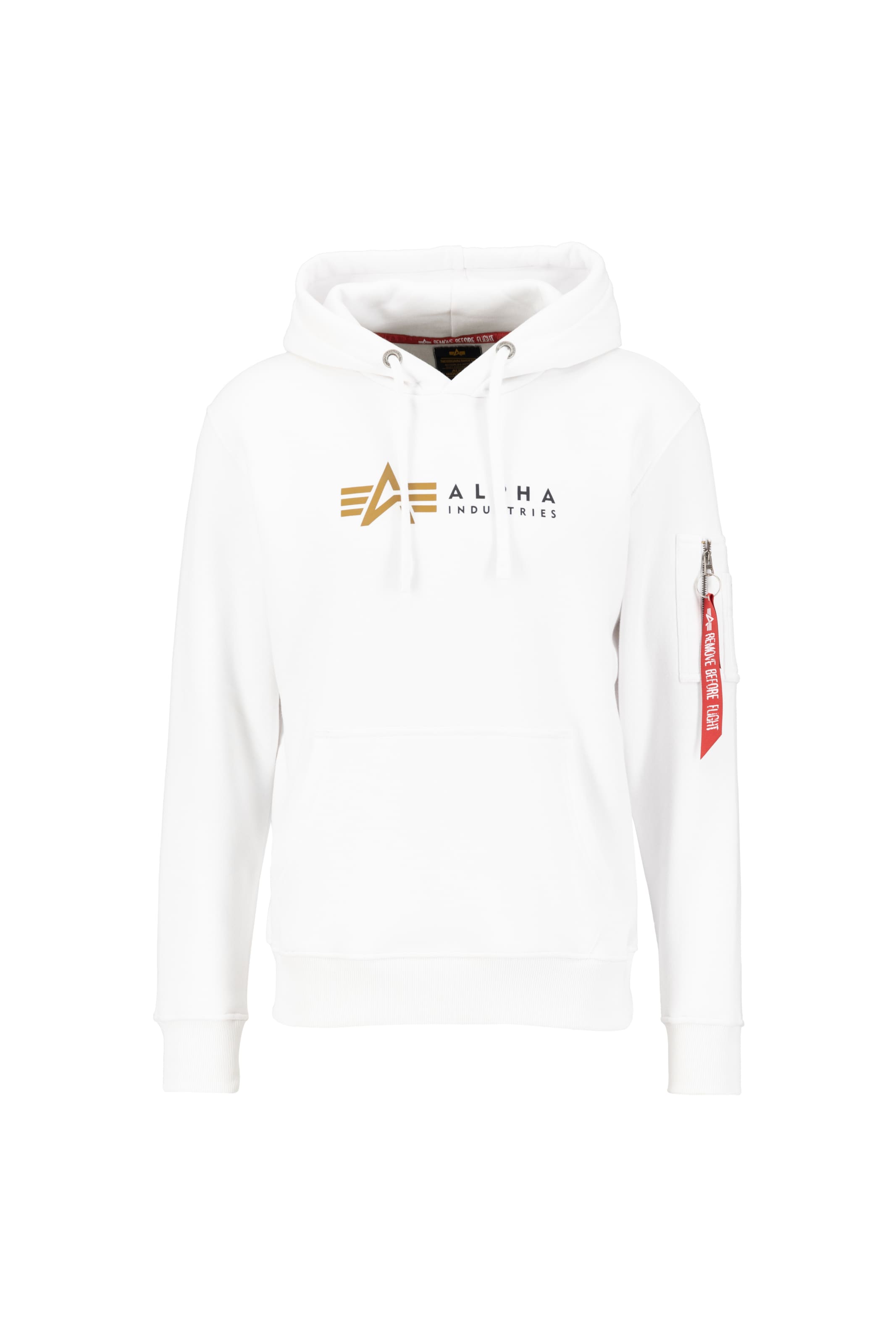 ALPHA INDUSTRIES Sweatshirt in White: front