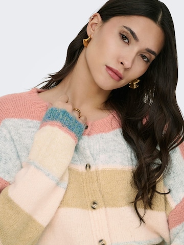 Jaqueline de Yong Gebreid vest 'Cassidy' in Roze