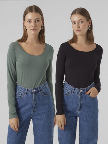 T-shirt 'MAXI' VERO MODA en marron : devant