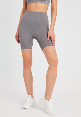 Leif Nelson Slimfit Sport Shorts in Grau: predná strana