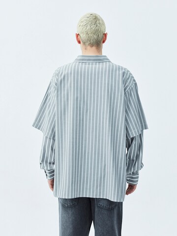 VAMOS CLO Comfort Fit Hemd in Grau