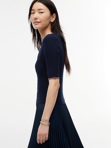 TOMMY HILFIGER Gebreide jurk in Blauw