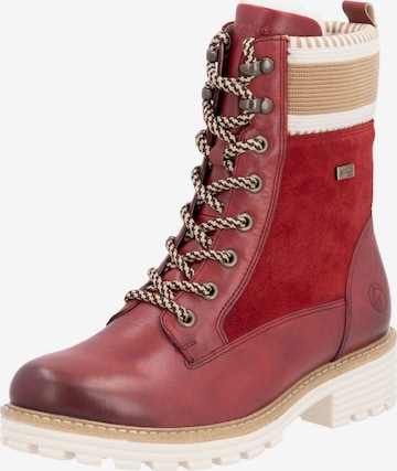 Bottines à lacets REMONTE en rouge : devant