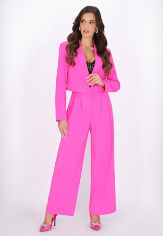 faina - regular Pantalón plisado en rosa