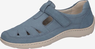 WALDLÄUFER Sportlicher Schnürschuh in taubenblau / blue denim, Produktansicht