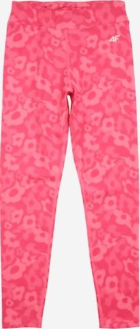 4F Junior Skinny Urheiluhousut värissä vaaleanpunainen: etupuoli