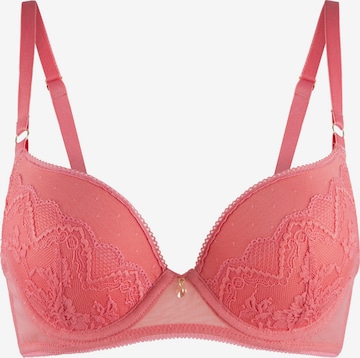 LingaDore - Push-up Soutien em laranja: frente