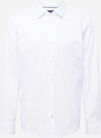 Coupe slim Chemise 'Victor' JOOP! en blanc : devant