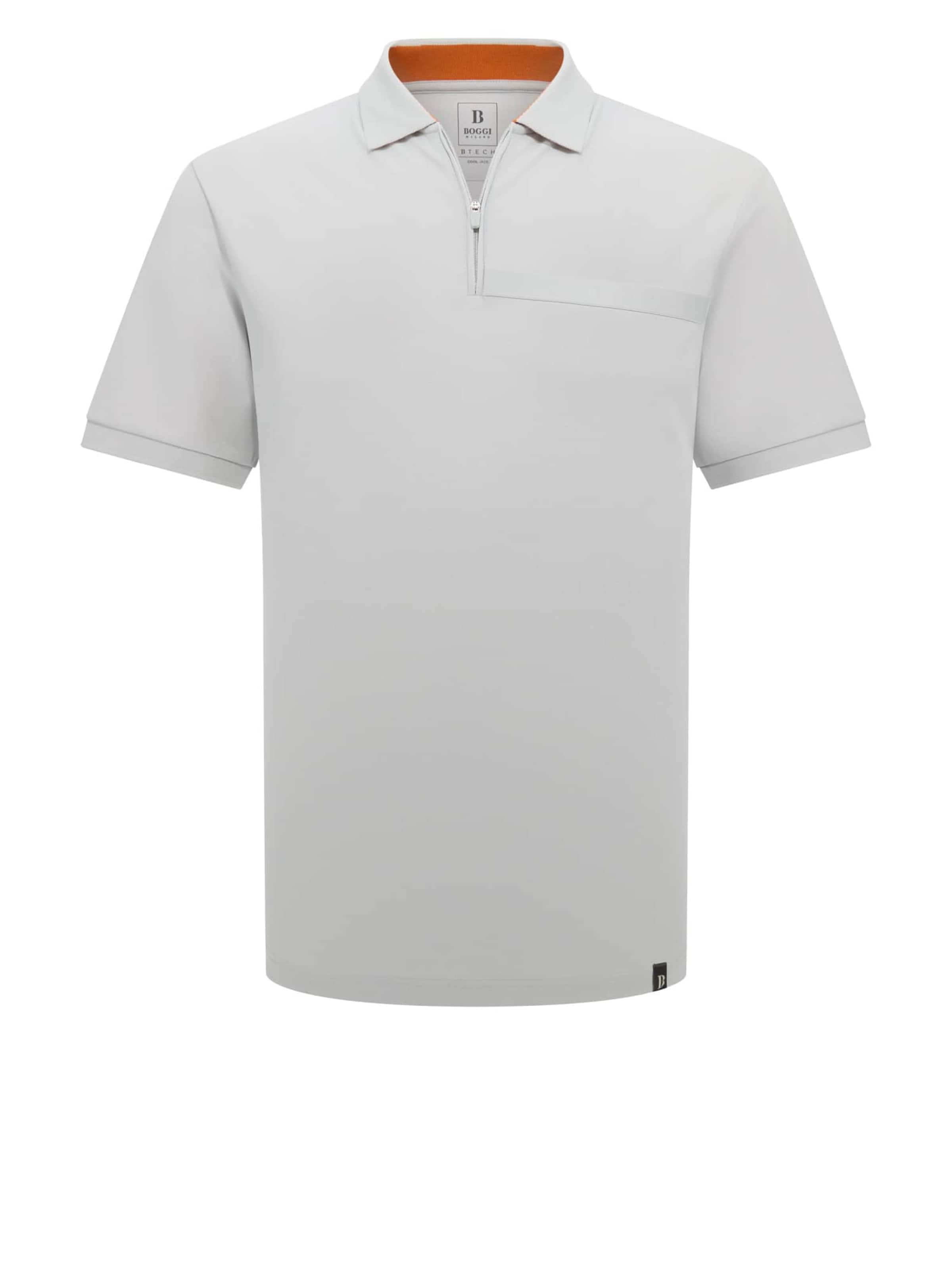 Boggi Milano Shirt 'B Tech' in Wit: voorkant