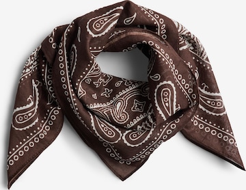 Foulard di PIECES in marrone: frontale