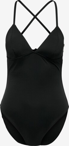 ONLY Triangle Swimsuit in Black: front