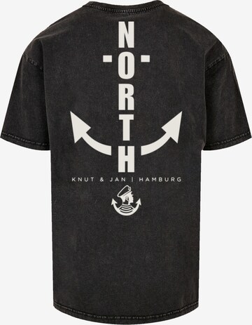 T-Shirt 'North Anchor' F4NT4STIC en noir
