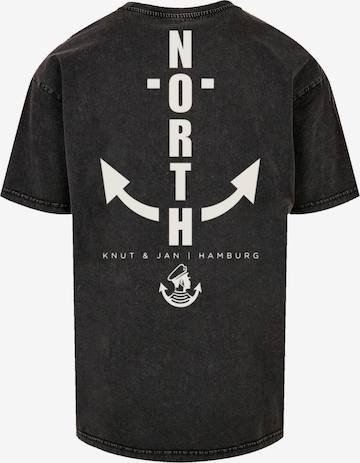 F4NT4STIC Shirt 'North Anchor' in Zwart