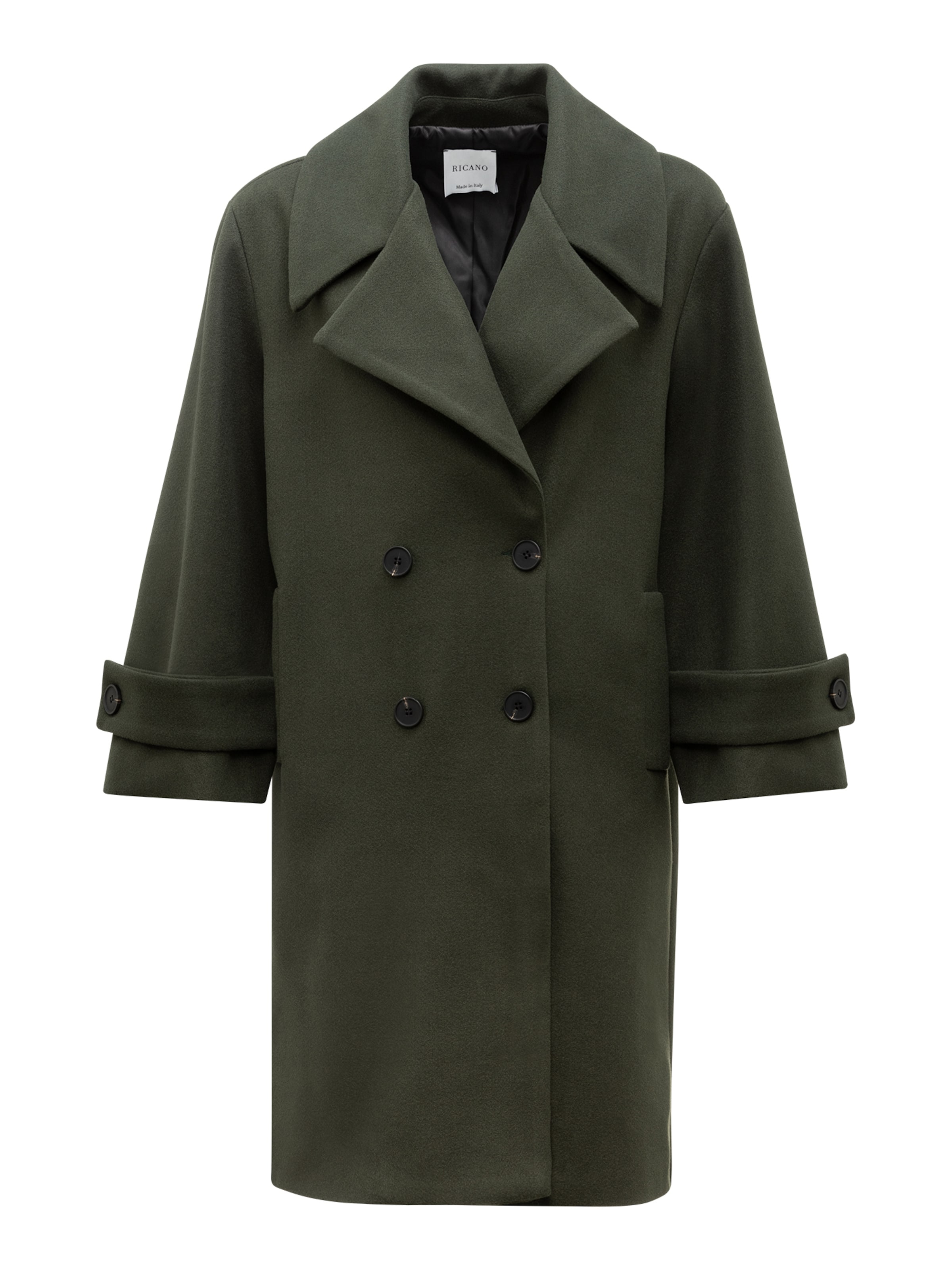 RICANO Between-Seasons Coat 'Silvana' in Green: front