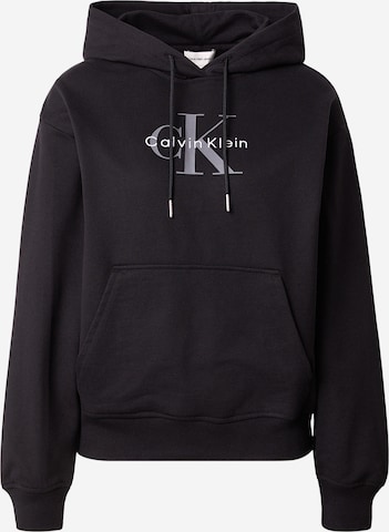 Calvin Klein JeansSweater majica - crna boja: prednji dio