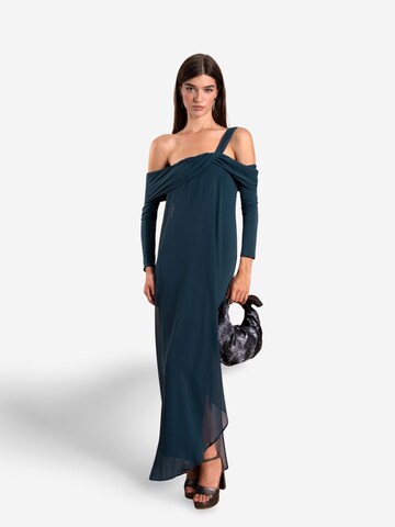 THE-ARE - Vestido em azul: frente