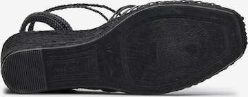 LOTTUSSE Strap Sandals ' Destalonado ' in Black