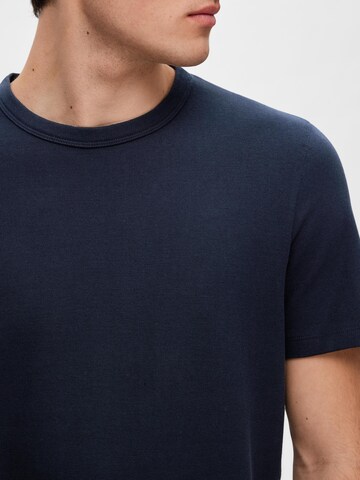 T-Shirt SELECTED HOMME en bleu