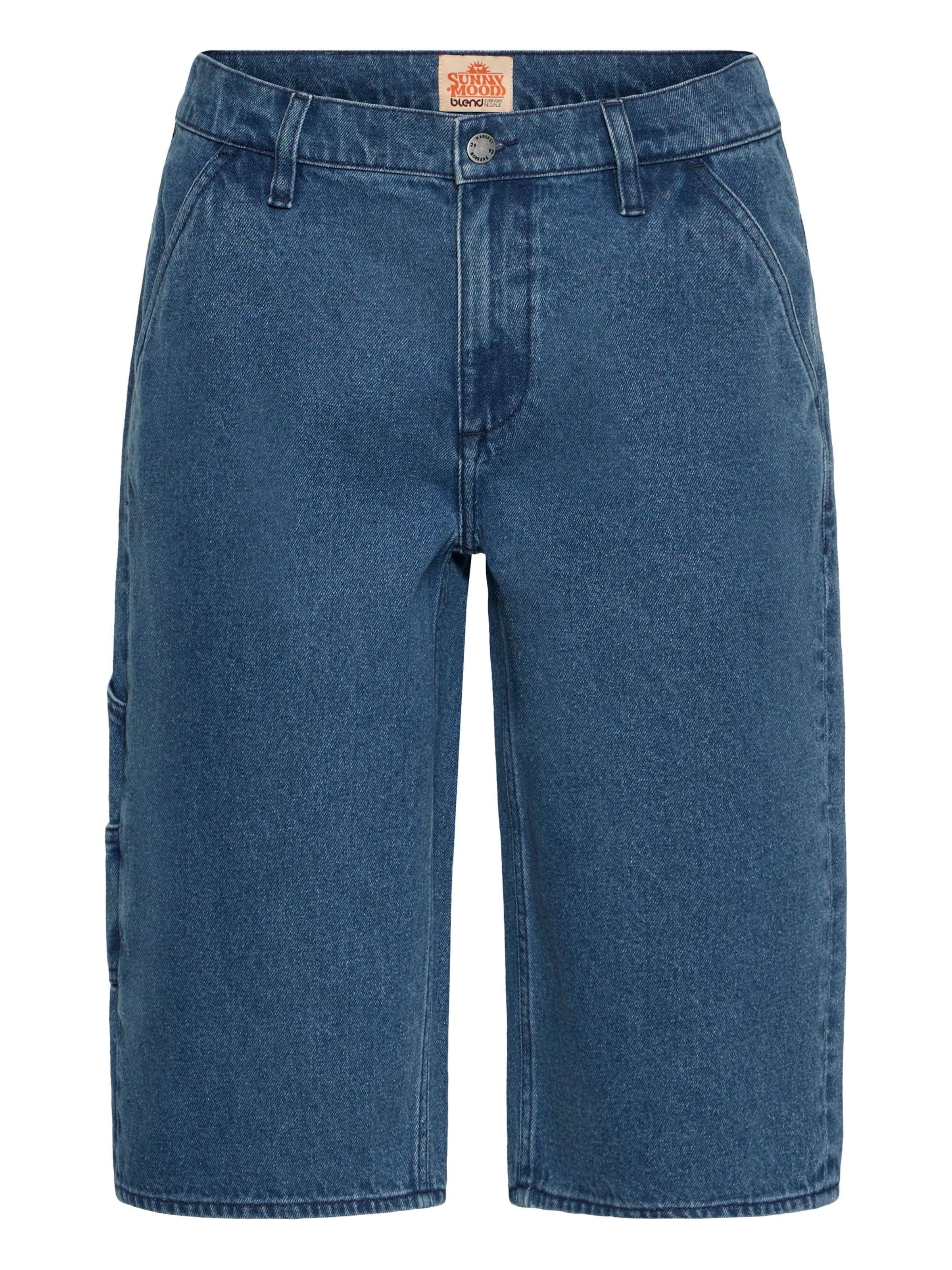 BLEND Loosefit Jeans ' BHIgs Losse Fit Carpenter ' in Blauw: voorkant