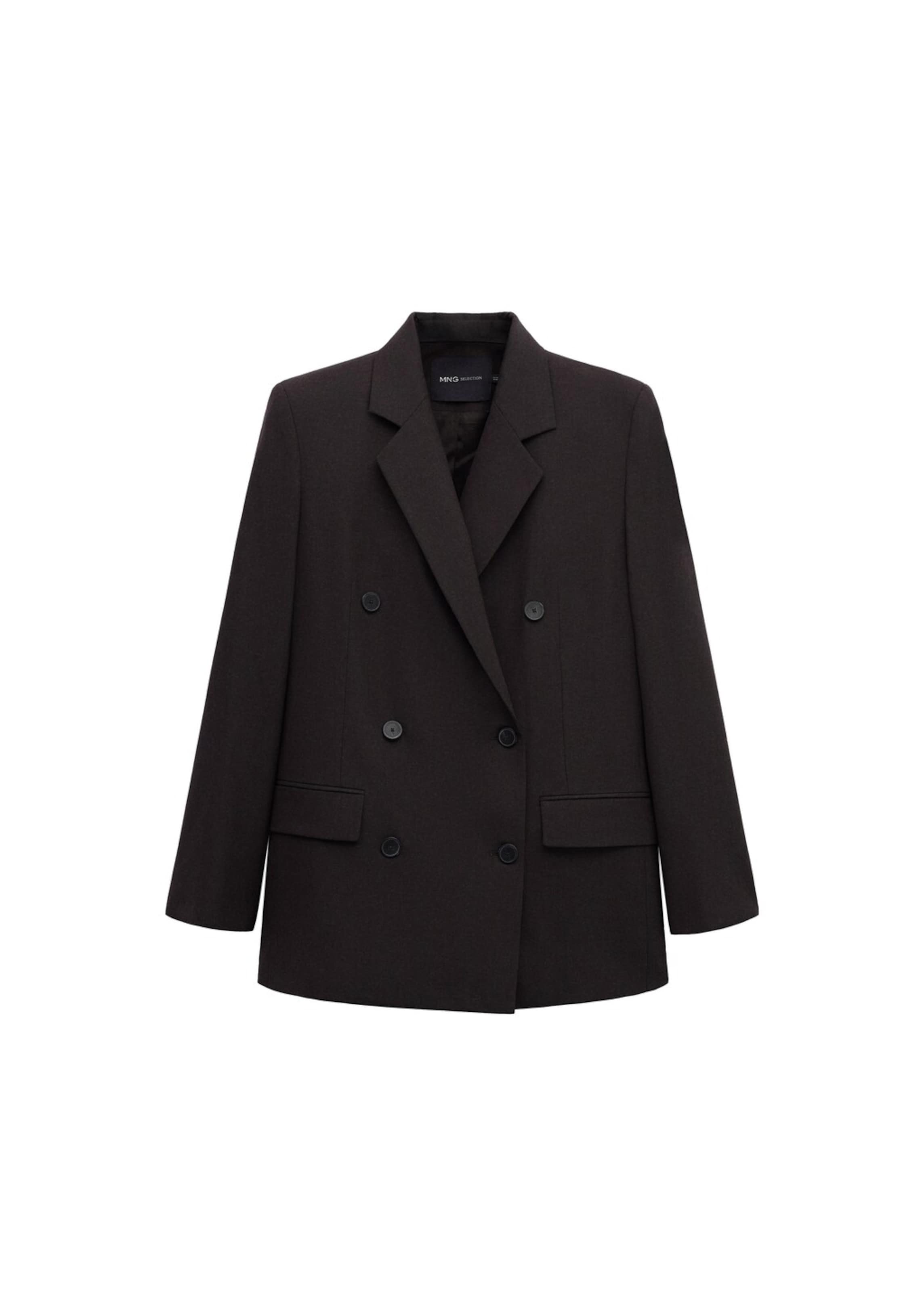 MANGO Blazer 'Helsinki' in Purple: front