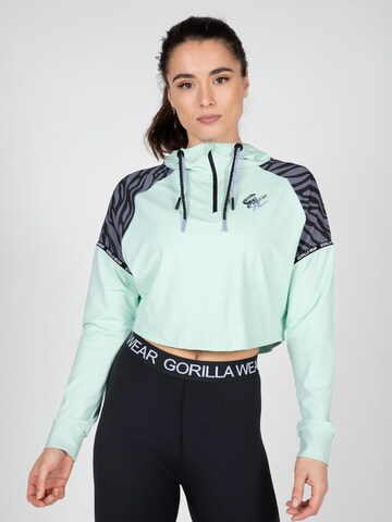 Gorilla Wear Sportief sweatshirt 'Zion' in Groen: voorkant