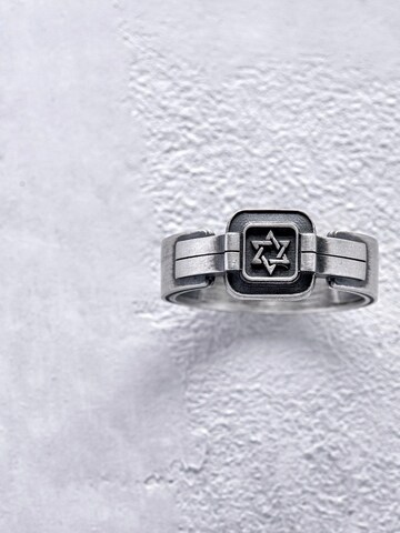 Bague 'SHIELD OF DAVID' REYTEL en argent : devant