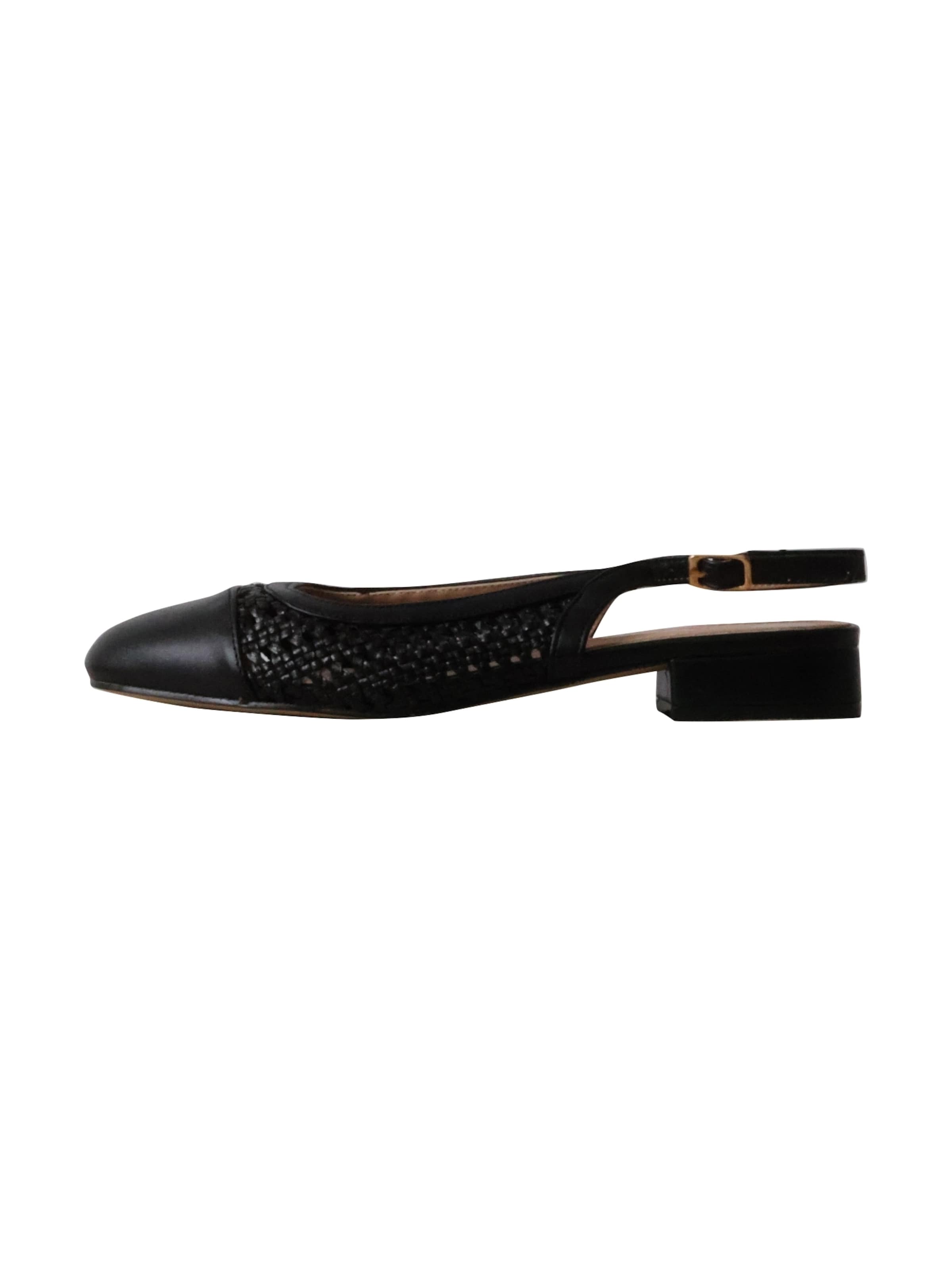 Décolleté 'Pumps mit Riemchen' di POTI PATI in nero: frontale