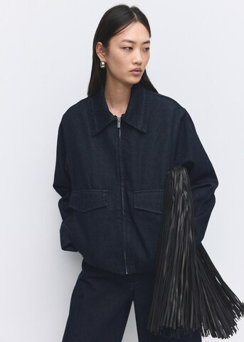 MANGO Jacke 'Rain' in Blau: Vorderseite