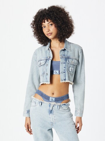 Calvin Klein Jeans Преходно яке в синьо: отпред