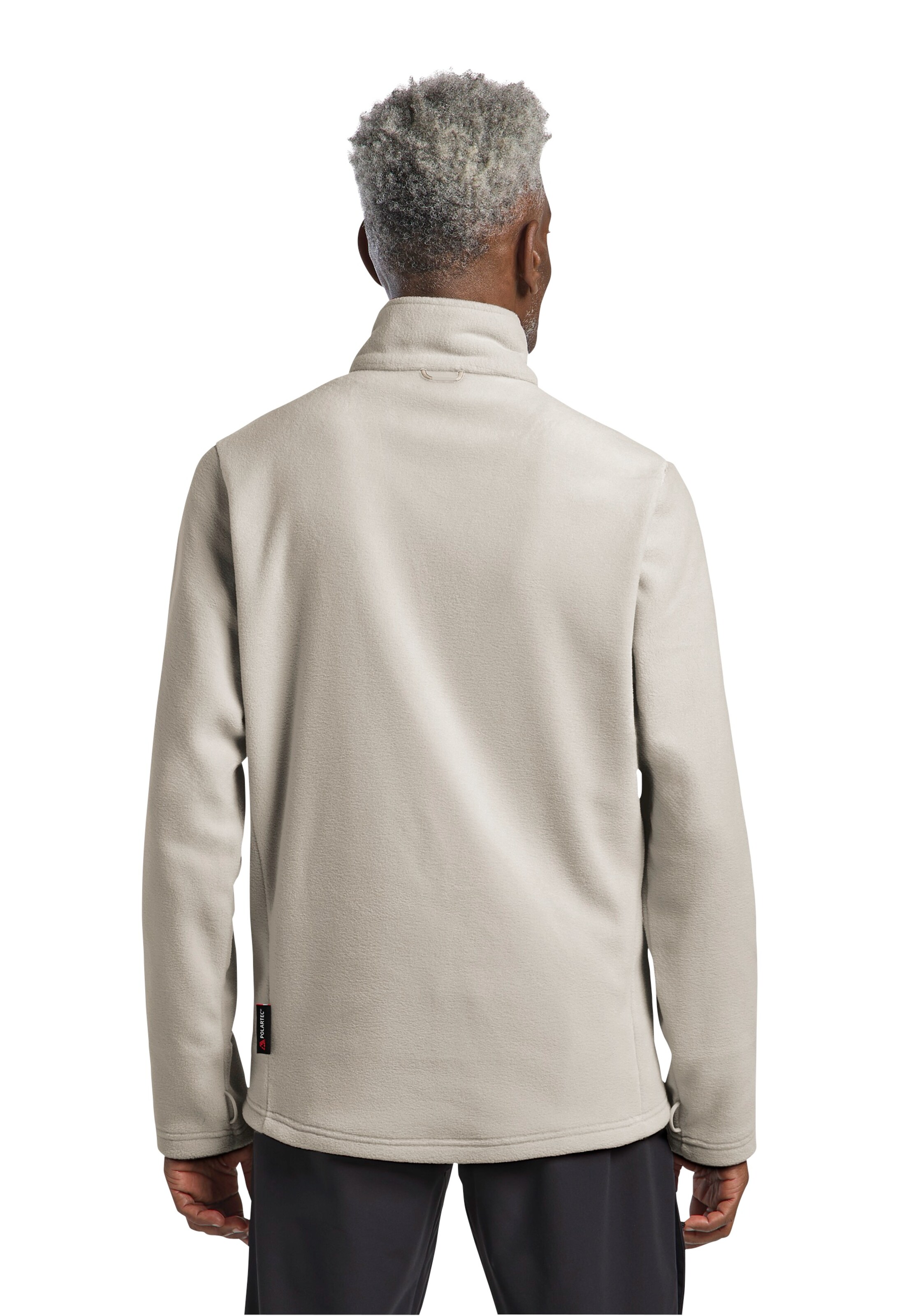 JACK WOLFSKIN Athletic Fleece Jacket 'Winterstein' in Beige