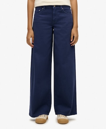 Wide Leg Jean Superdry en bleu : devant