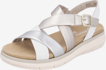 REMONTE Sandale in Silber: Vorderseite
