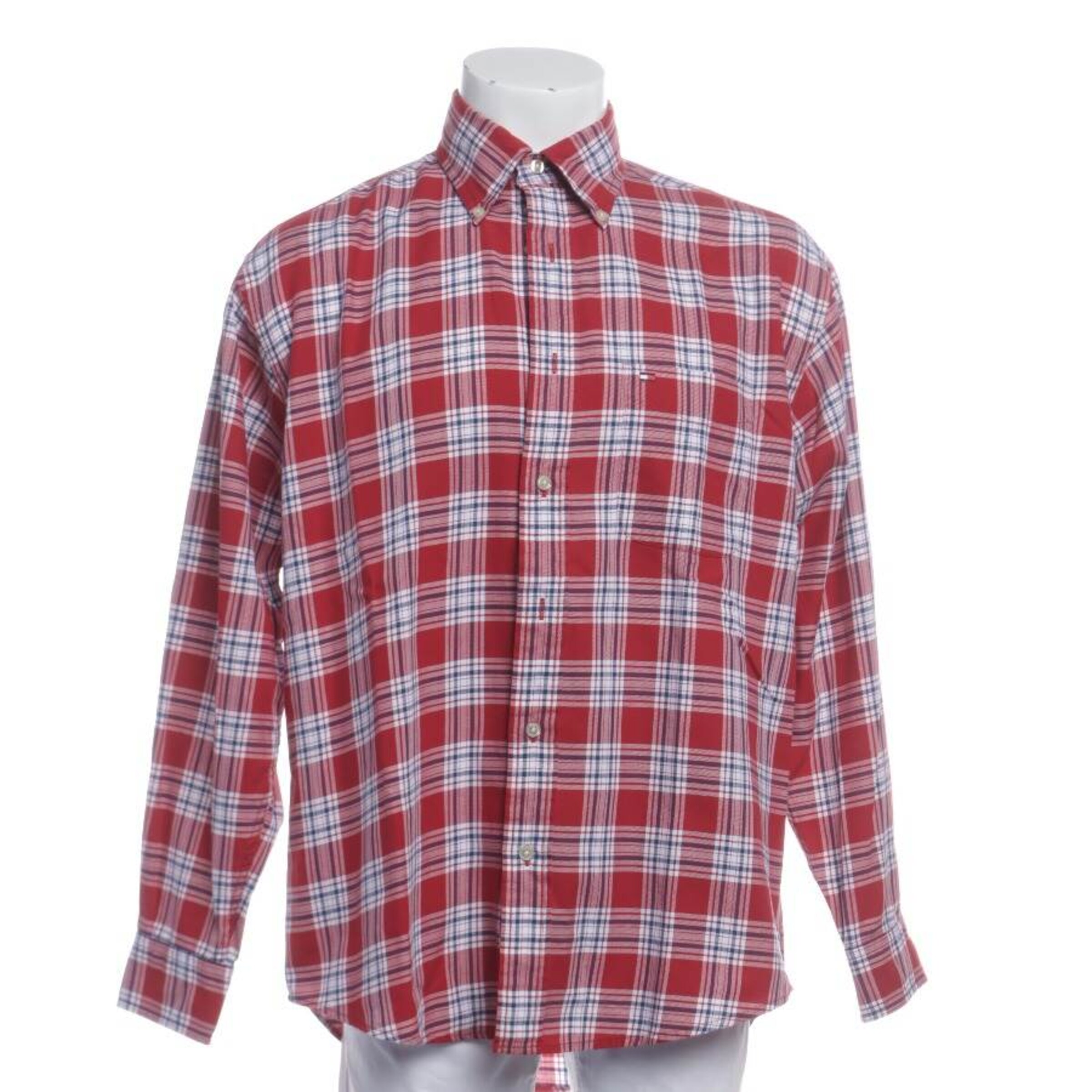 TOMMY HILFIGER Button Up Shirt in M in Mixed colors: front