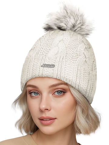Neverless Mütze 'Katy' in Beige: Vorderseite