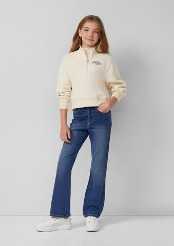 s.Oliver Flared Jeans ' BEVERLY ' in Blauw: voorkant