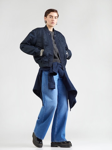 WEEKDAY Wide Leg Farkut 'Imoo' värissä sininen