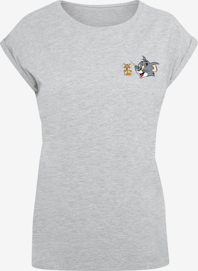 ABSOLUTE CULT T-shirt 'Tom And Jerry - Classic Heads' en pueblo / gris basalte / gris clair / blanc, Vue avec produit