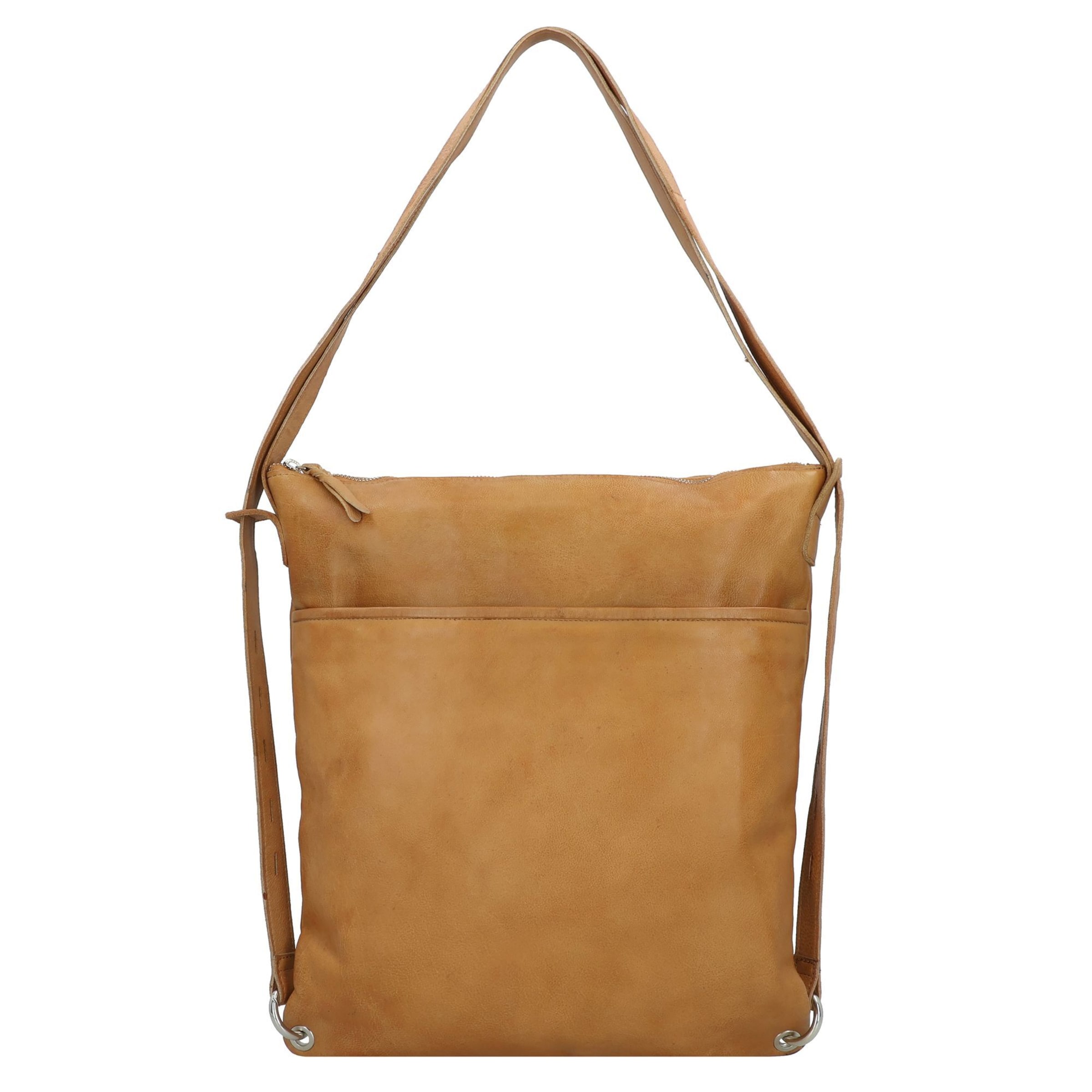 Taschendieb Wien Schultertasche in Braun: Vorderseite