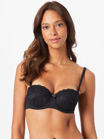 Balconnet Soutien-gorge 'Maya' Hunkemöller en noir : devant