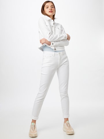 OPUS Slimfit Jeans 'Elma' i hvid