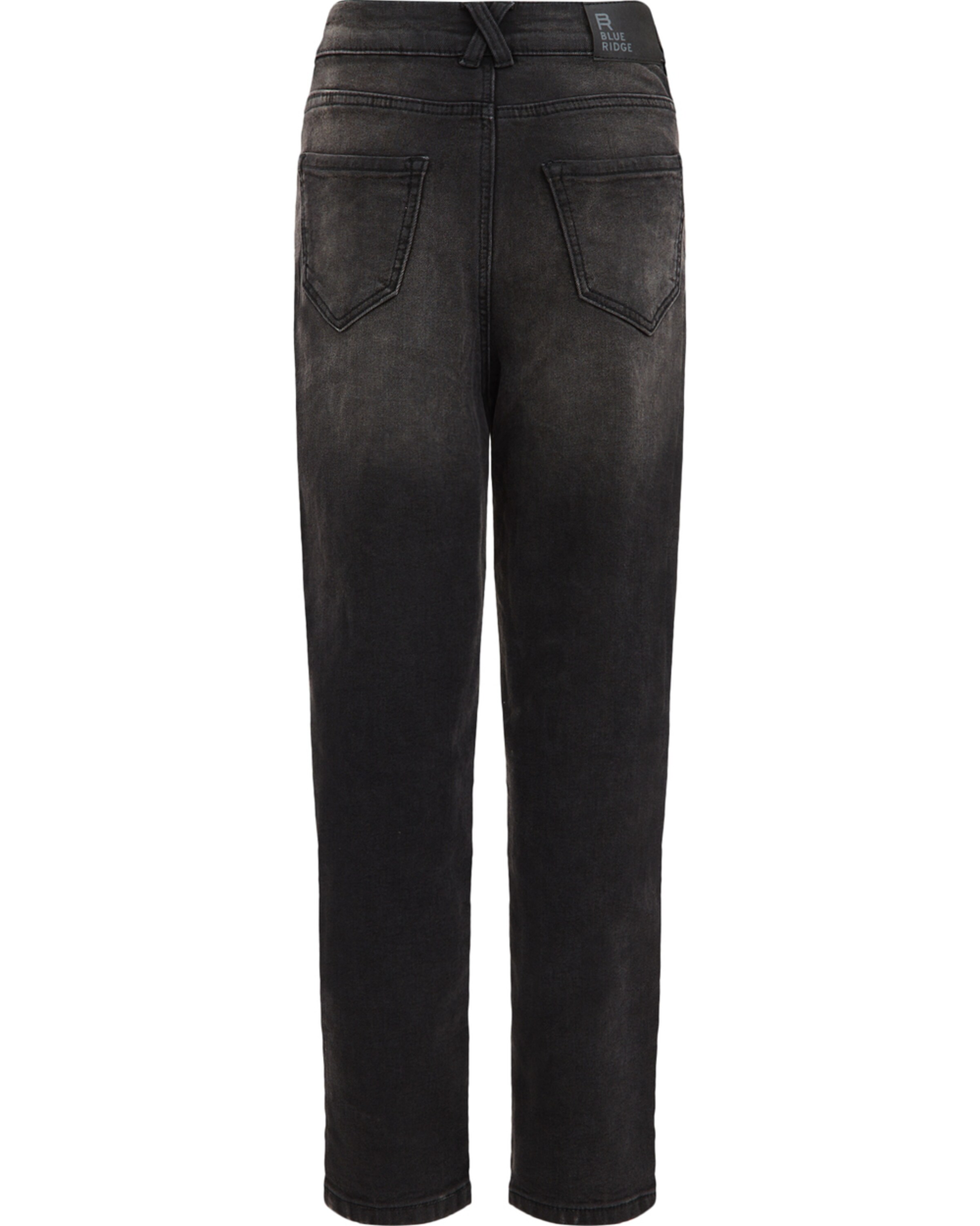 Tapered Jeans 'rise mom' de la WE Fashion pe negru