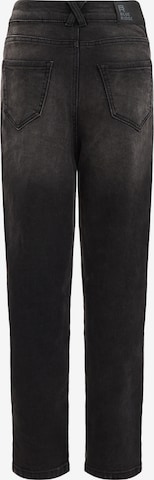 WE Fashion Tapered Jeans 'rise mom' in Schwarz