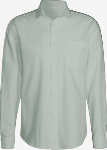 H.I.S Regular fit Button Up Shirt in Green: front