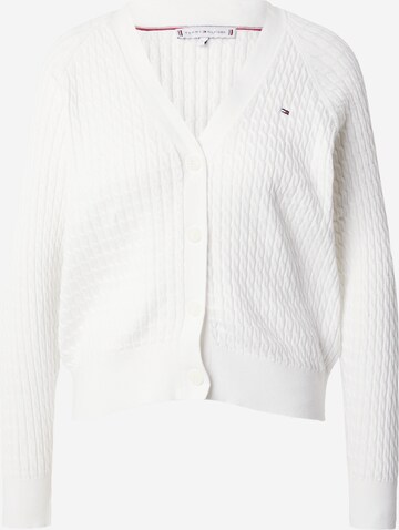 Cardigan TOMMY HILFIGER en blanc : devant