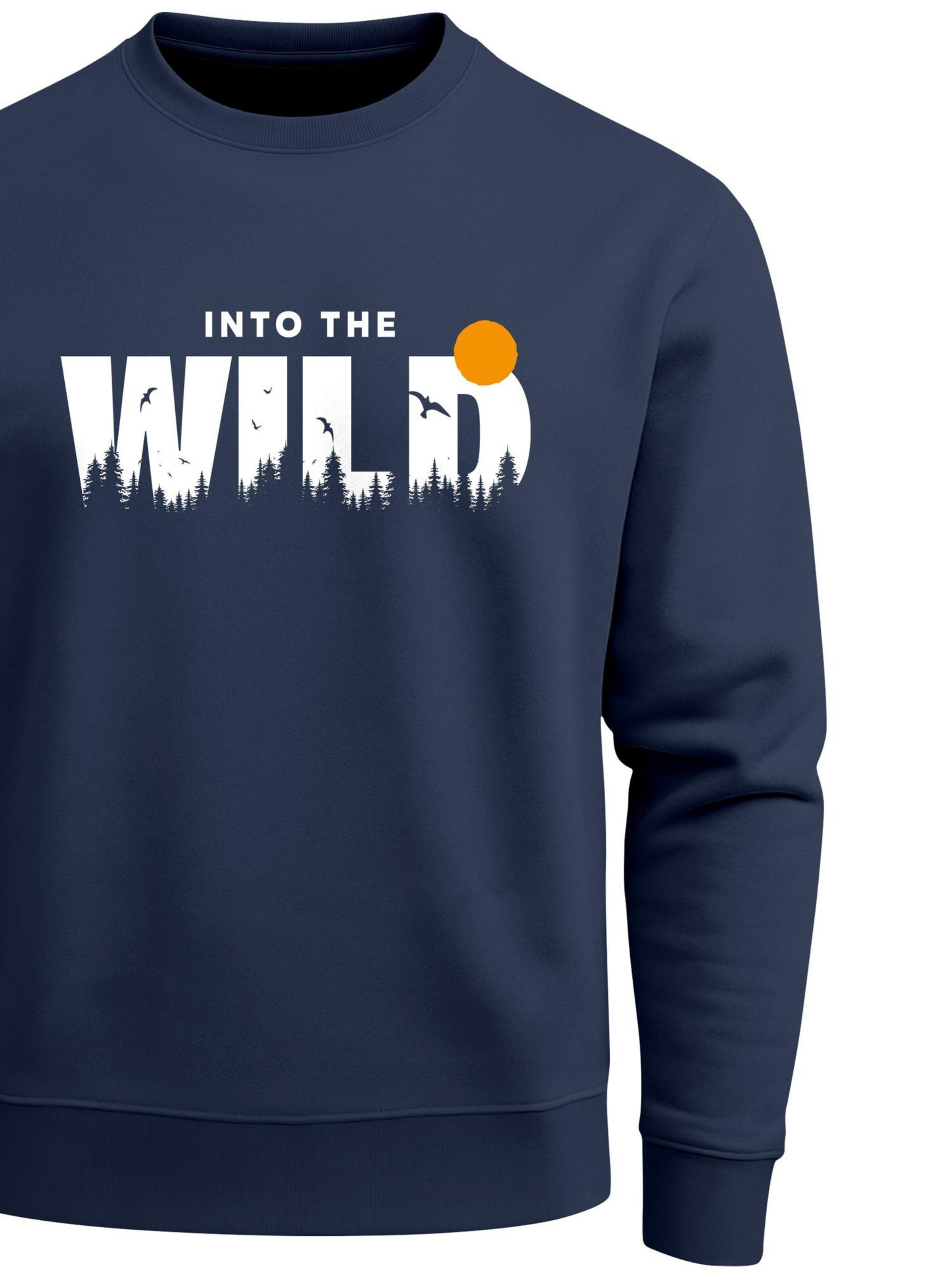 Neverless Sweatshirt 'Into the Wild' in Blue