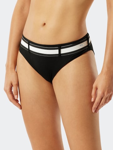 SCHIESSER Bikini Bottoms 'Californian Dream' in Black: front