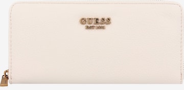 GUESS Wallet 'Zed' in White: front