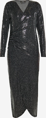 faina Evening Dress in Black: front